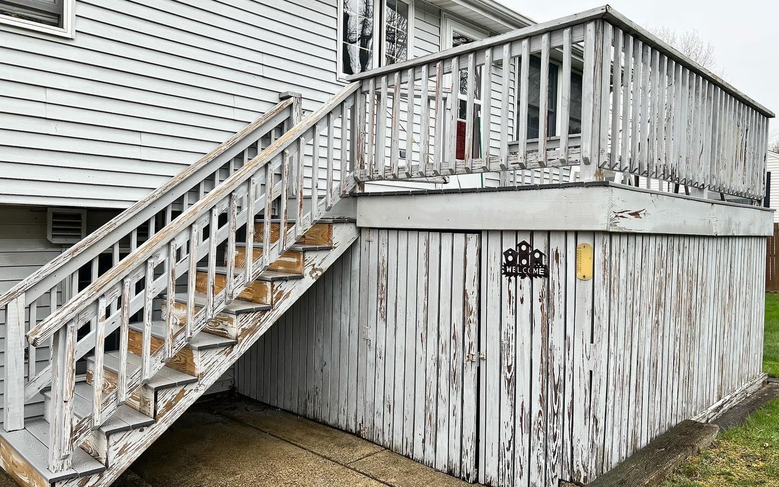 Deck & Stairs Restoration before photo