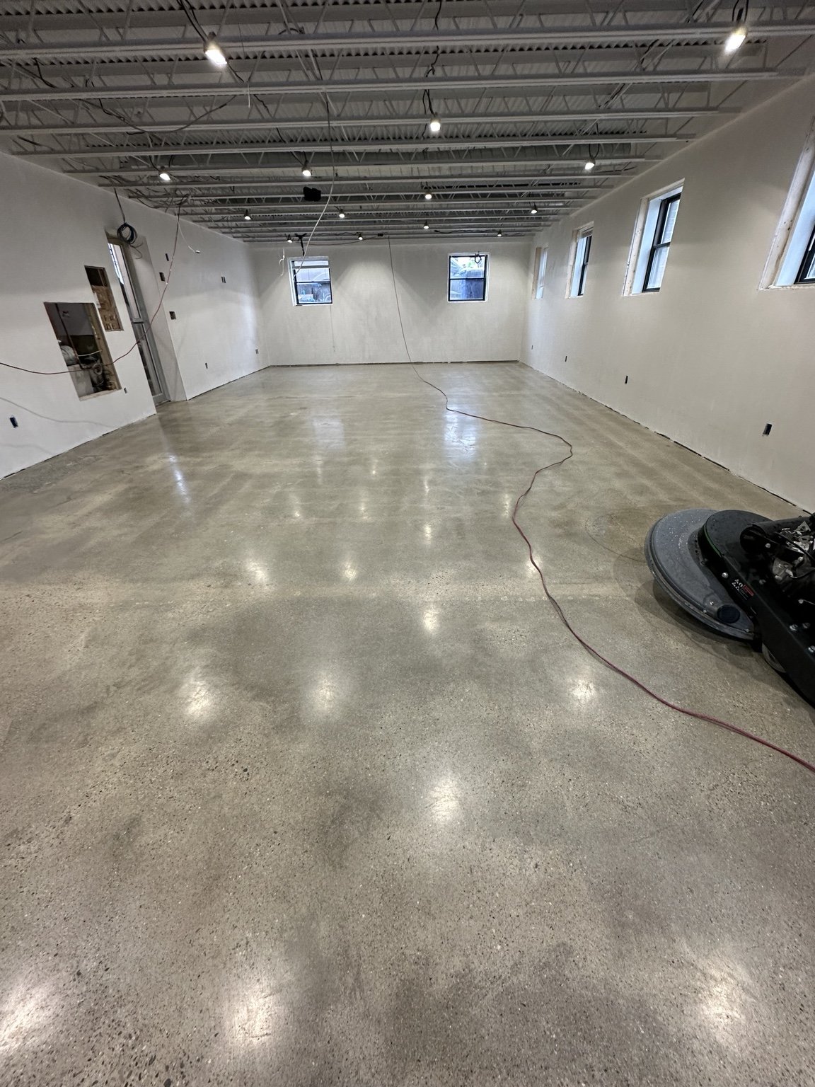 Polished Concrete Transformation after photo