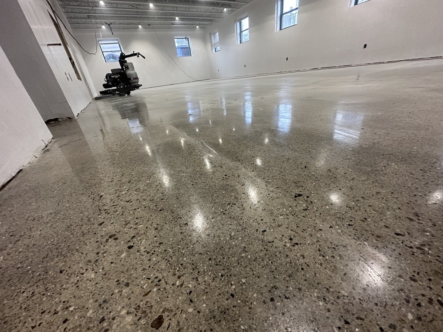 polished concrete floor